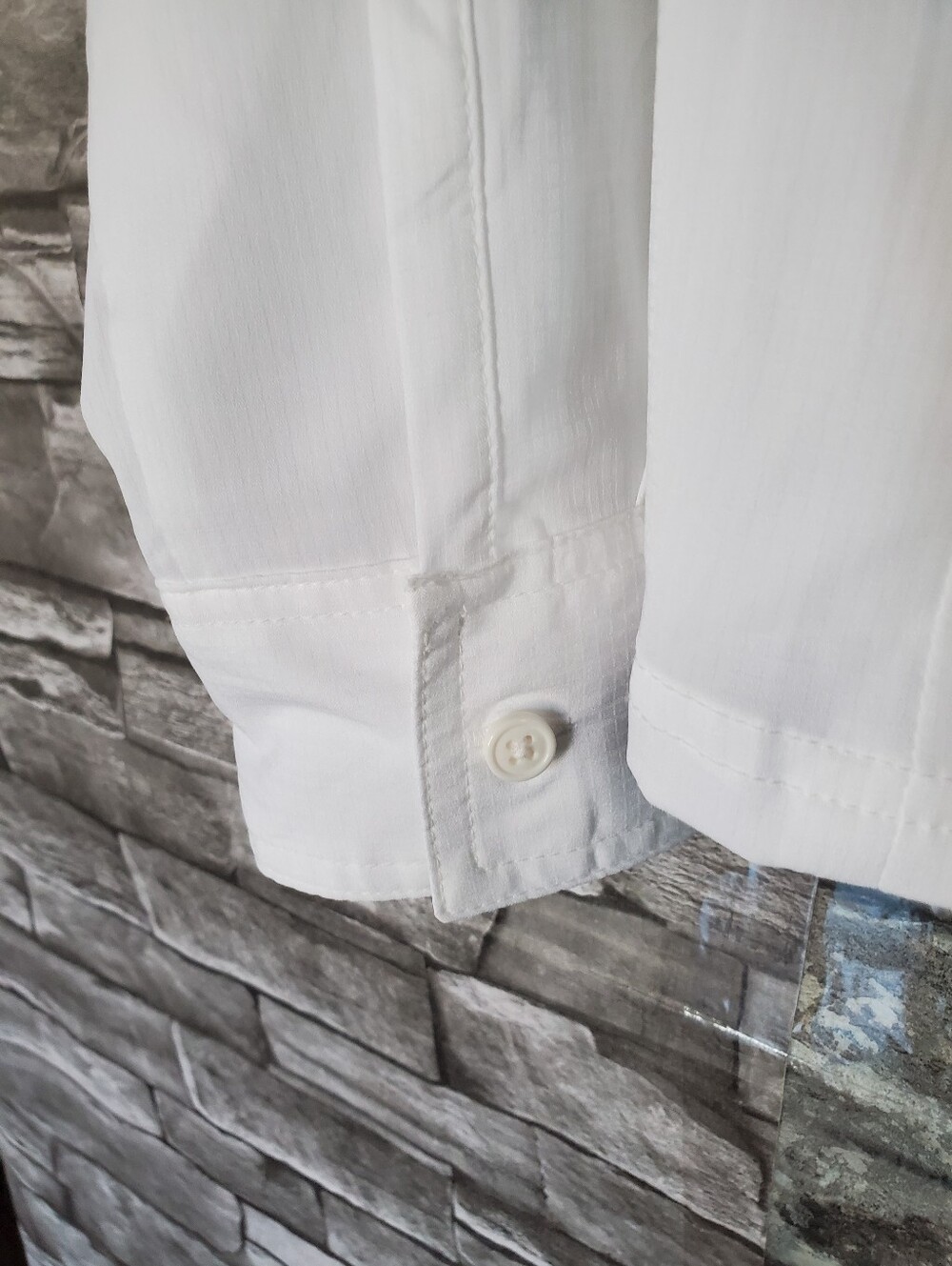 Columbia PFG Omni-shade Sun Protection White Shirt With Pockets Hiking Camping - Picture 5 of 14